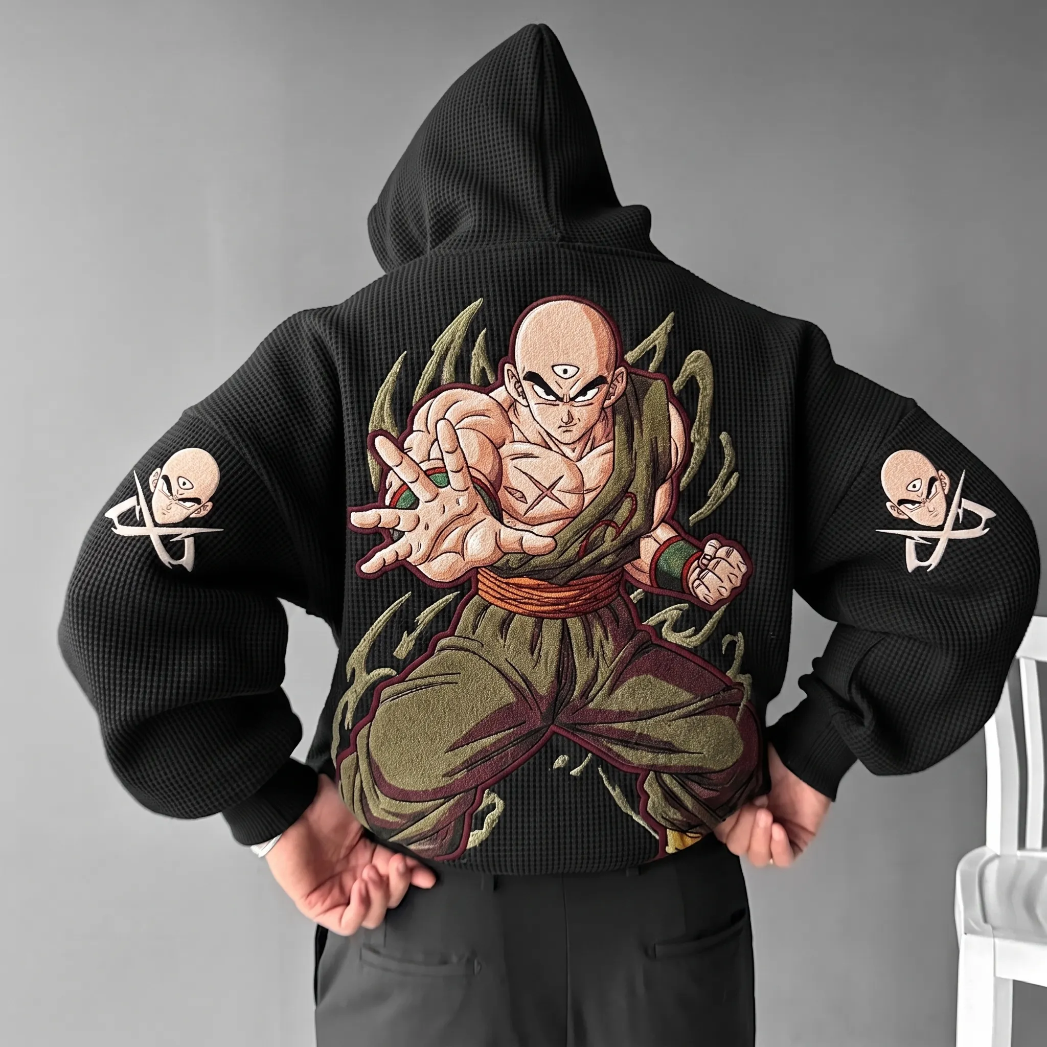 Men's Cartoon Anime Long-Sleeve Hoodie