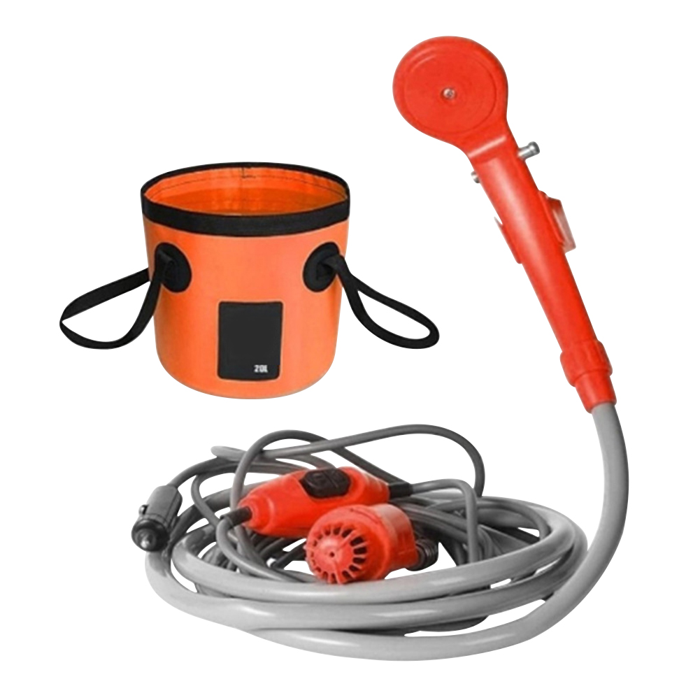 Portable 12V Car Camping Shower + Water Bucket Set for Pet Car Washing, Orange, 501 Original
Portable 12V Car Camping Shower + Water Bucket Set for Pet Car Washing, Orange, 501 Original