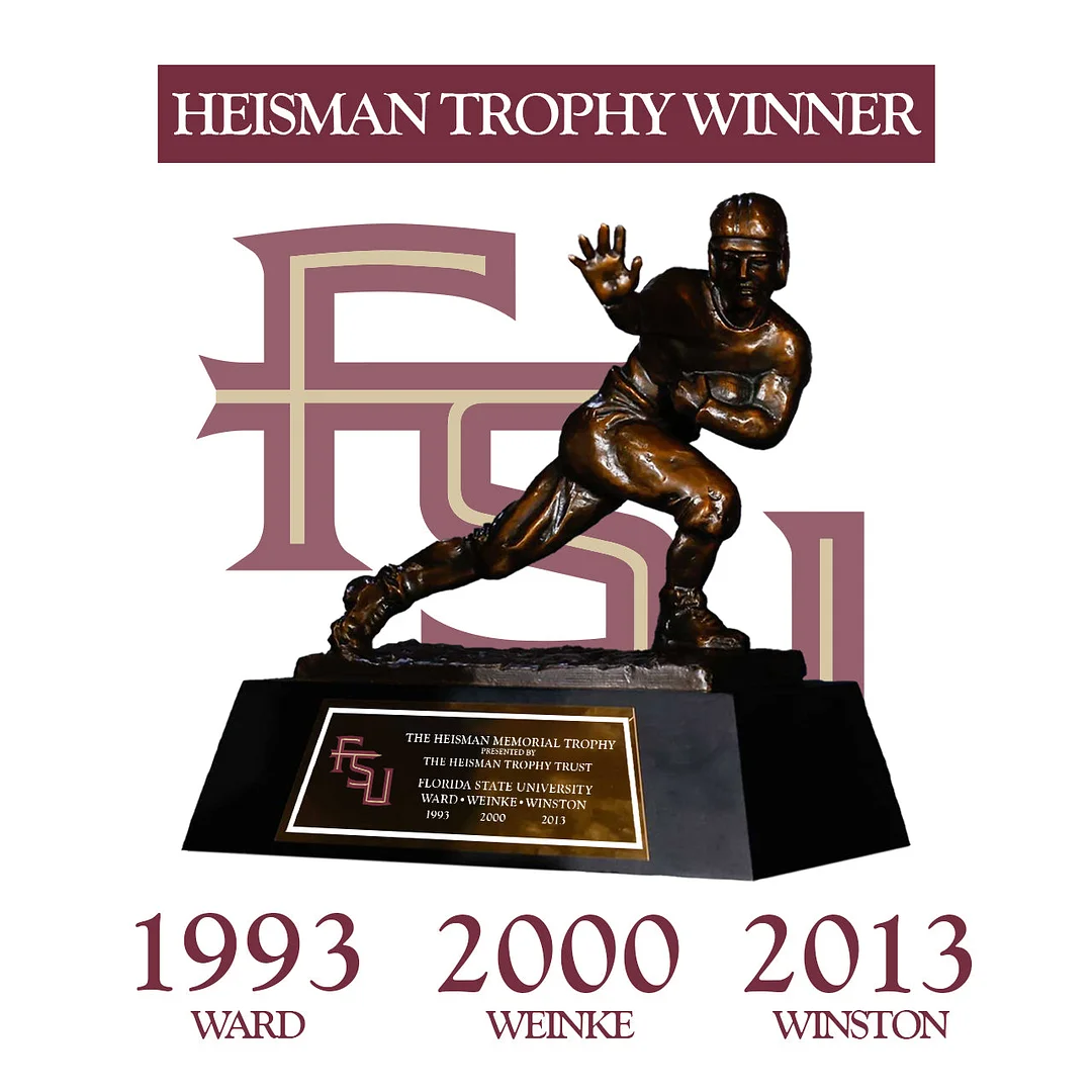 Florida State Seminoles 1993/2000/2013 NCAA Heisman Trophy
