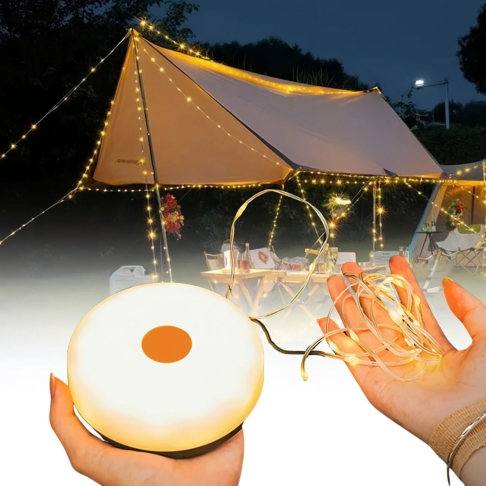 4 in 1 Camping String Lights