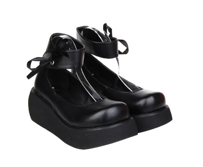 TAAFO Woman Girl Shoes Lady High Heels Wedges Pumps Women Princess Dress Punk Platform Shoe