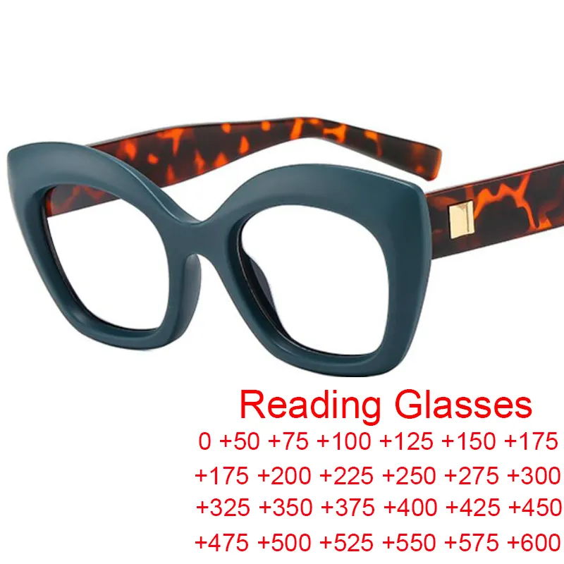 Luxury Brand Oversized Cat Eye Reading Glasses Women 2023 Vintage Trend ...