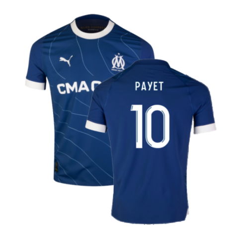 Olympique Marseille Dimitri Payet 10 Away Shirt Kit 2023-2024
