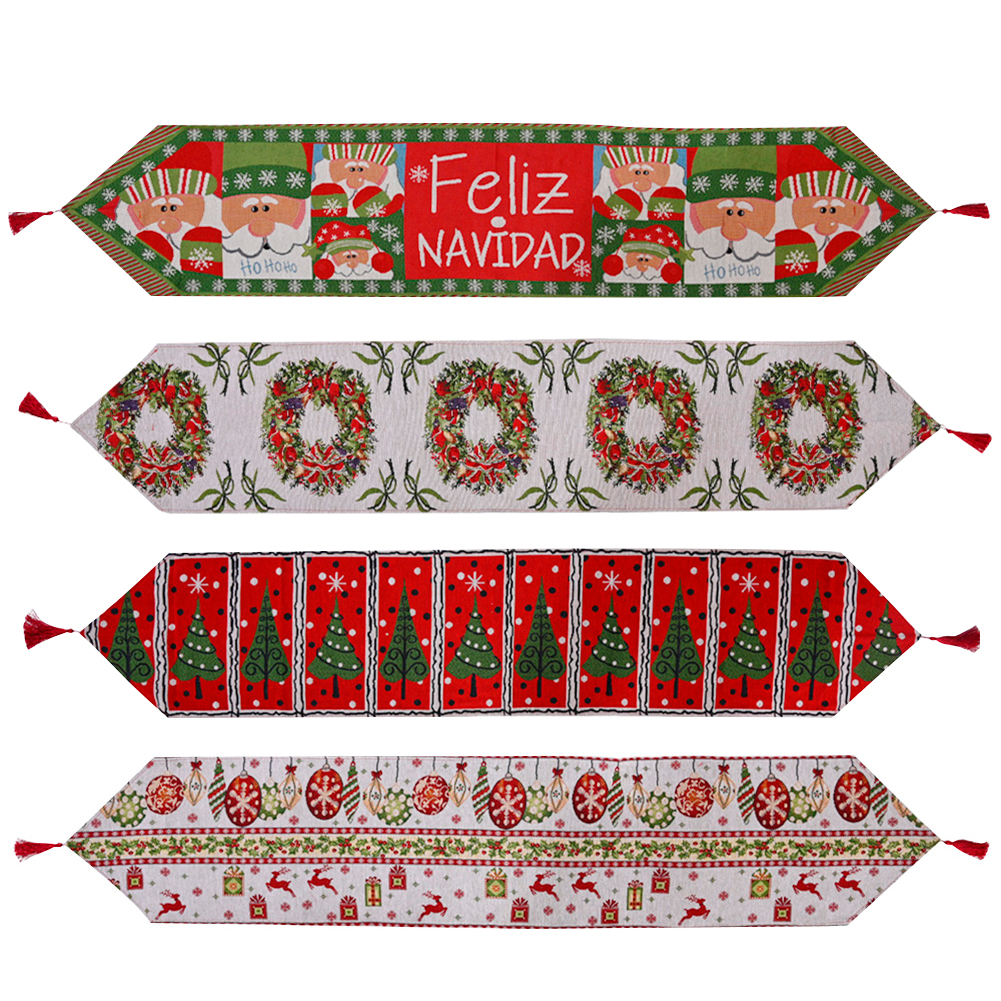 35x180cm Christmas Decor Dining Table Flag Knitted Fabric Tassel Tablecloth, 501 Original
35x180cm Christmas Decor Dining Table Flag Knitted Fabric Tassel Tablecloth, 501 Original