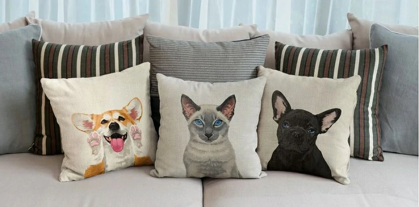 Creative Ways to Use Custom Pet Pillows in Your Home Decor