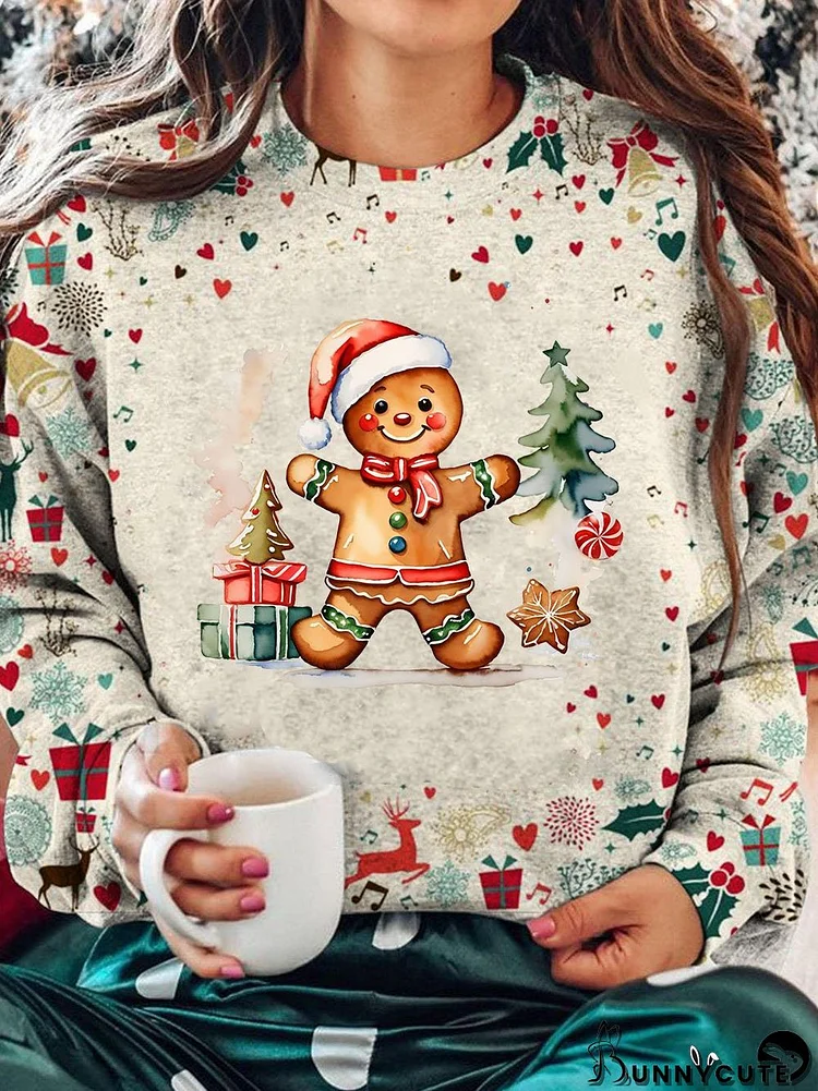 Women's Merry Christmas Print Sweatshirt