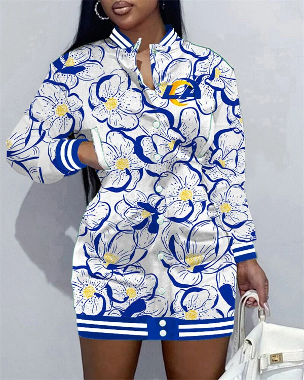 Los Angeles Rams
Limited Edition Button Down Long Sleeve Jacket Dress
