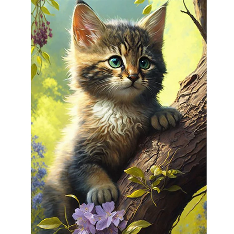 Cats and Nature - Full Round - Diamond Painting (30*40cm)