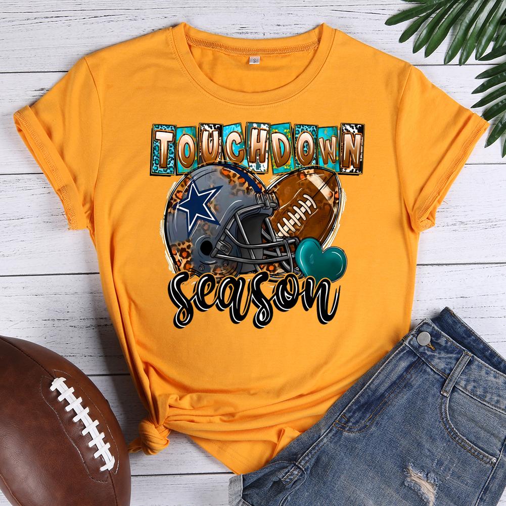 touchdown season Round Neck T-shirt-0023033-Guru-buzz