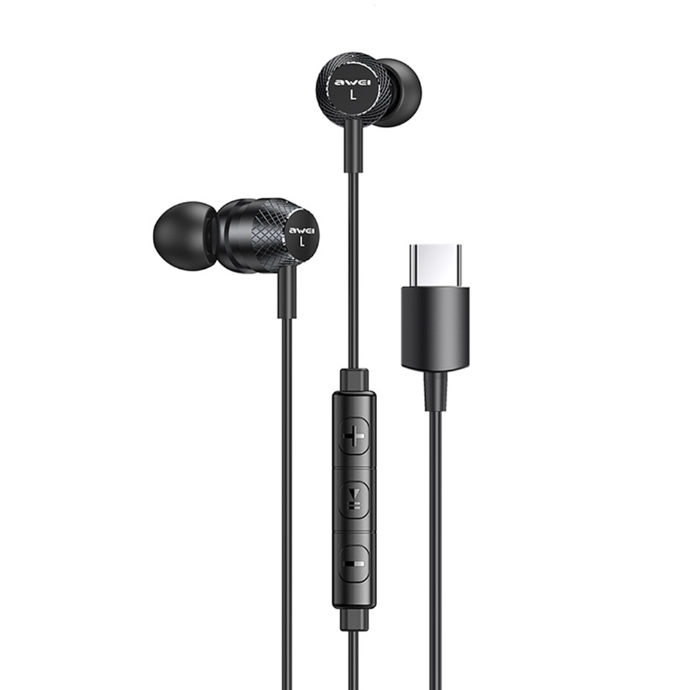 AWEI TC-5 Wired In Ear Earbuds HiFi Bass Sound Headset with USB Type C Plug, 501 Original
AWEI TC-5 Wired In Ear Earbuds HiFi Bass Sound Headset with USB Type C Plug, 501 Original