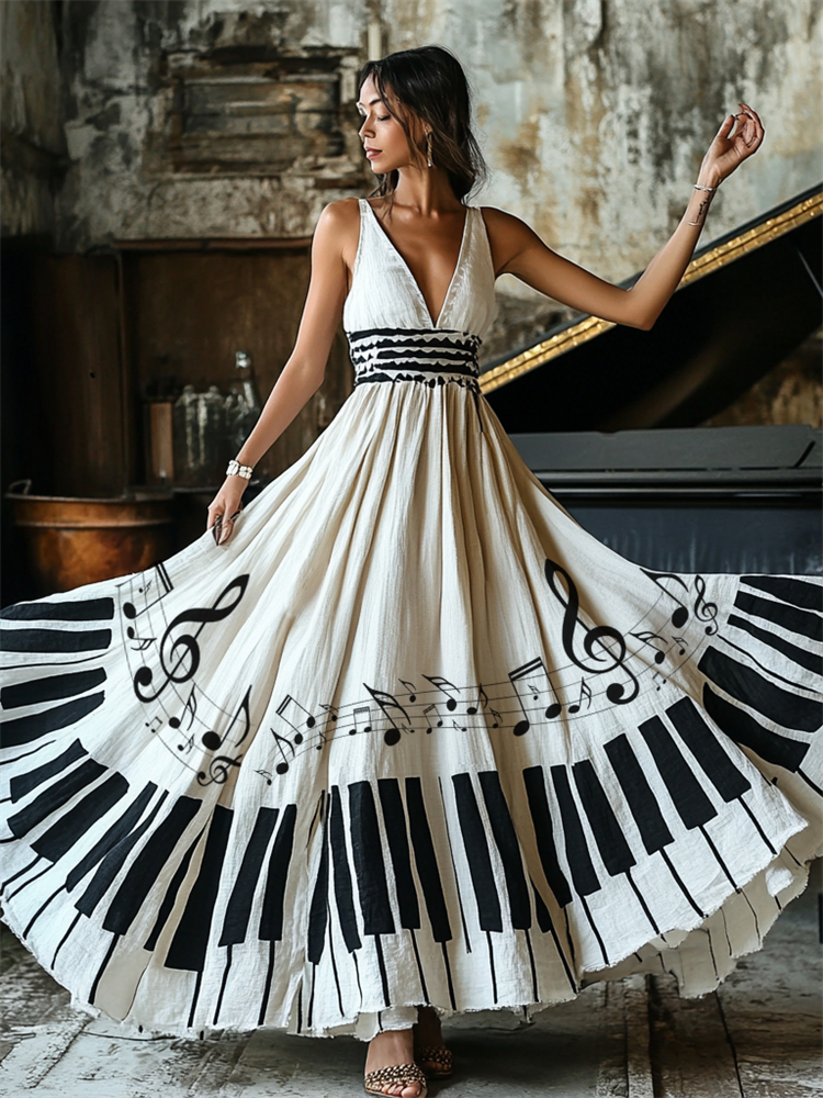 Rhythm Piano Long Dress main image 1