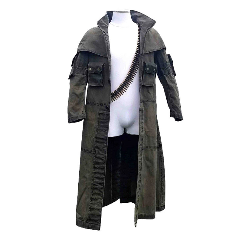 Elite NCR Ranger Cosplay Costume Canvas Duster - Fallout New Vegas Riot Gear Outfit