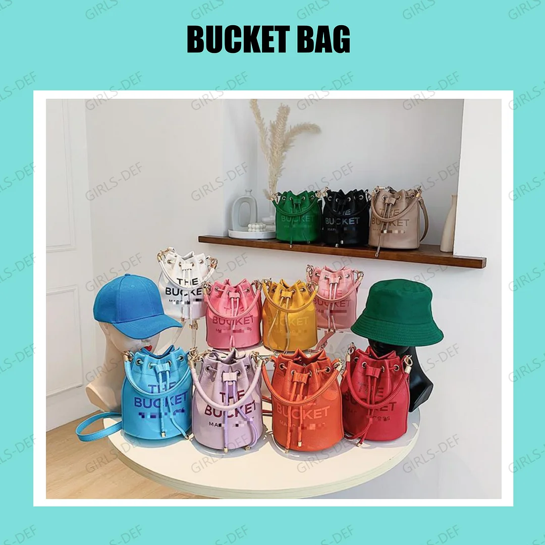 (NEW) BUCKET Bag and EVERYTHING MJ Fashion Bags self defense keychain set with optional extra TOTE Bag and DUFFLE Bag