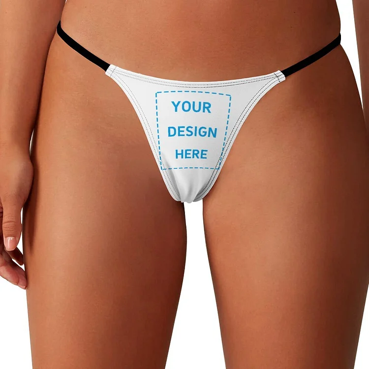 Personalized Women's Low Rise Thong Panties Sexy Underwear