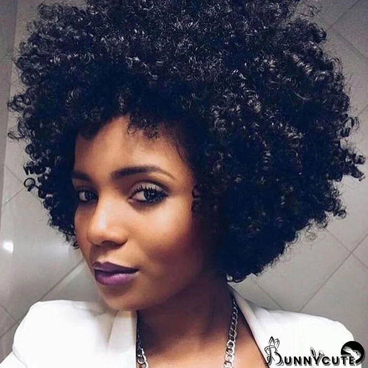Women African Black Curly Hair