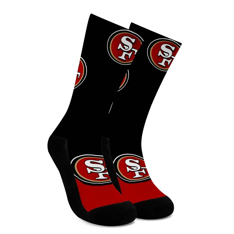 San Francisco 49ers For Bare Feet Crew Socks