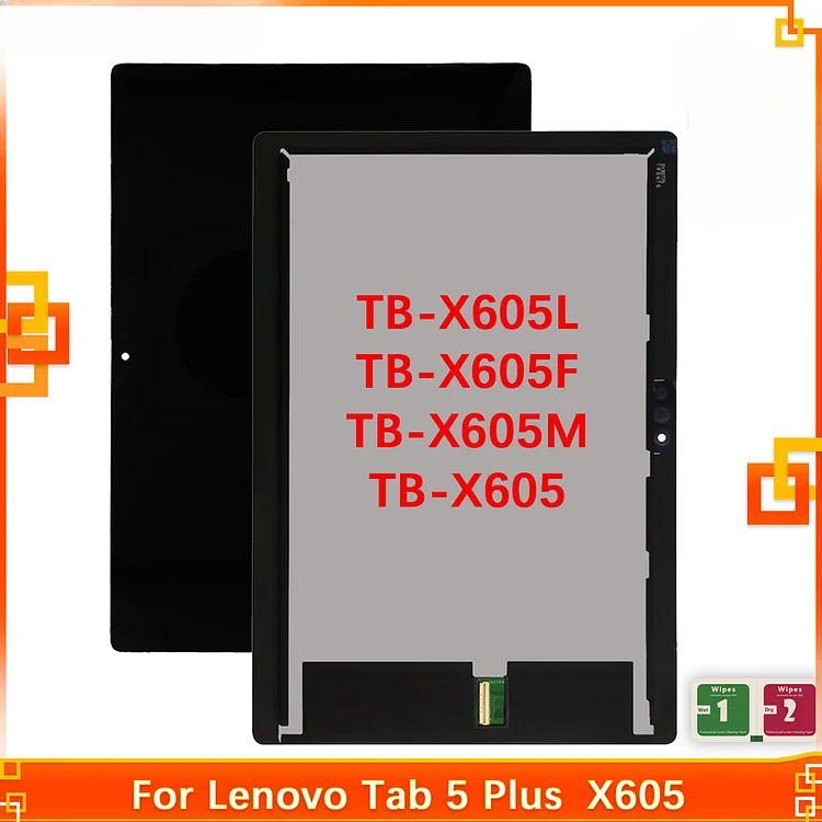 For Lenovo X605 Tab 5 Plus Tab M10 TB-X605L TB-X605F TB-X605M TB-X605 LCD Display Touch Screen Digitizer Assembly 100% Tested