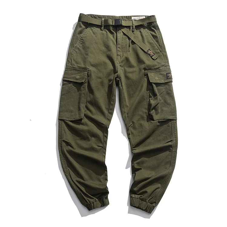 TIMSMEN Military Outdoor Workwear Girdle Foot Multi-pocket Casual Pants