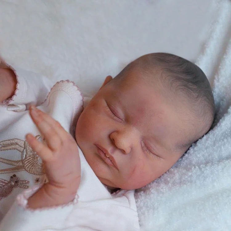 [New Series]20" Asleep Reborn Girl Cute Truly Handmade Reborn Doll Named Emma