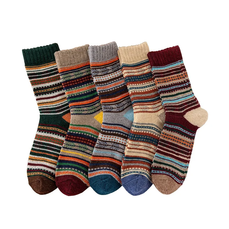 ( 5 PAIRS ) Super Thick Wool Socks