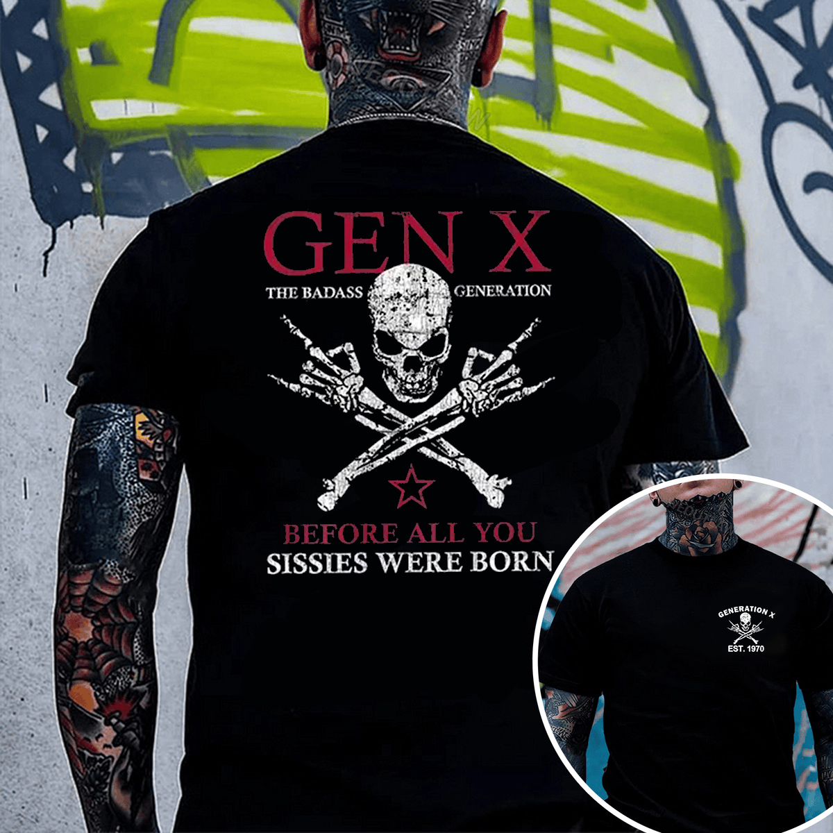 Gen X Totenkopf Tank Top - Oldschool Badass Design Für Echte Legenden