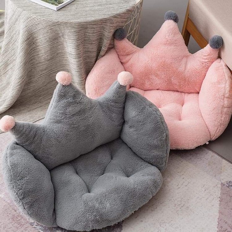 Pink/Gray/Green Kawaii Crown Seat Cushion SS1676