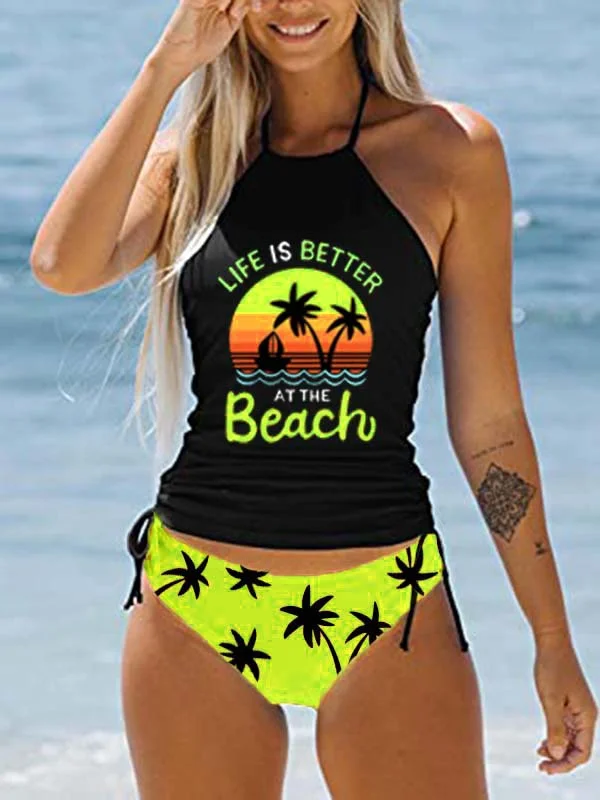 Life Is Better At The Beach Vacation Tankini