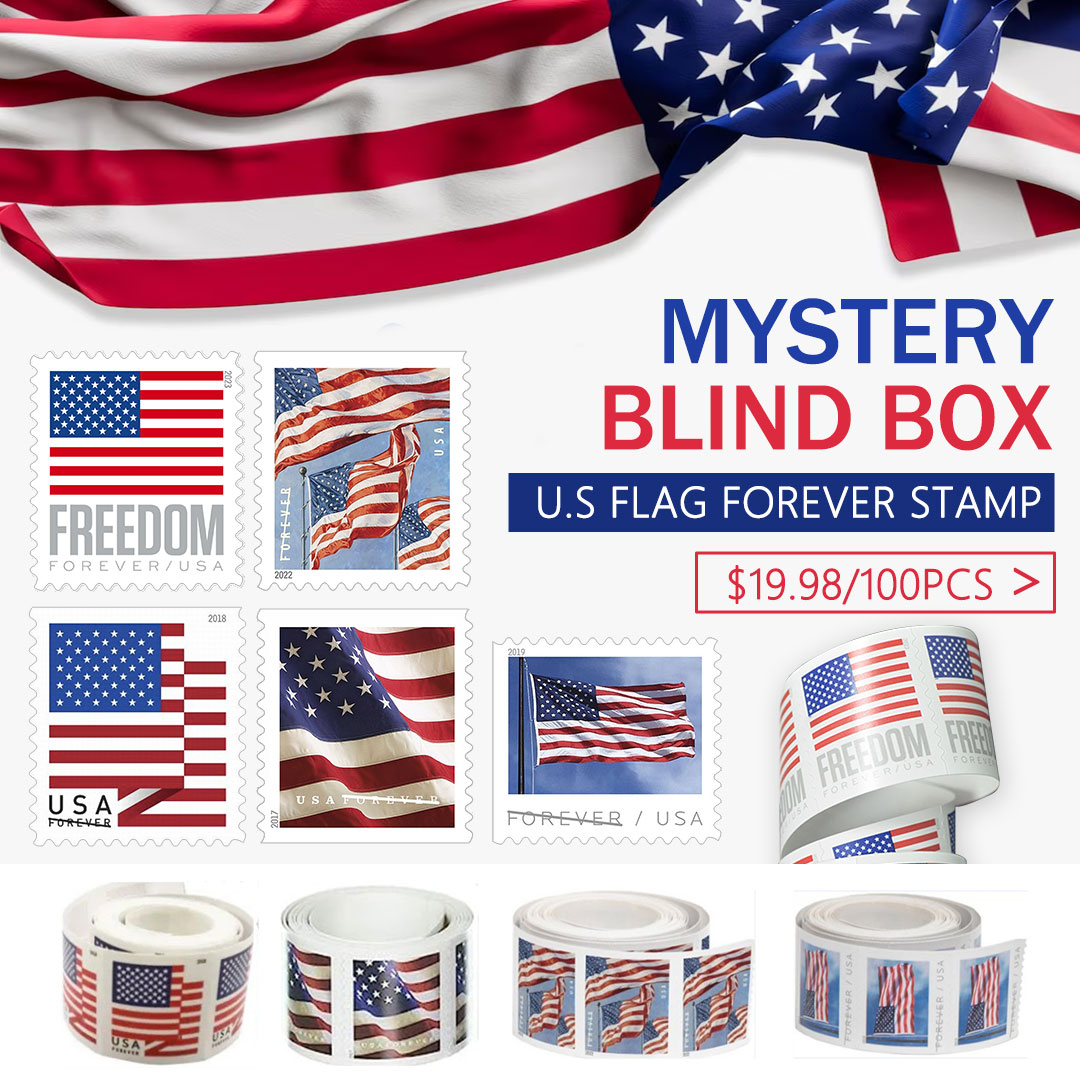 U.S. Flag 2023 Roll of Forever Stamps 100 pcs