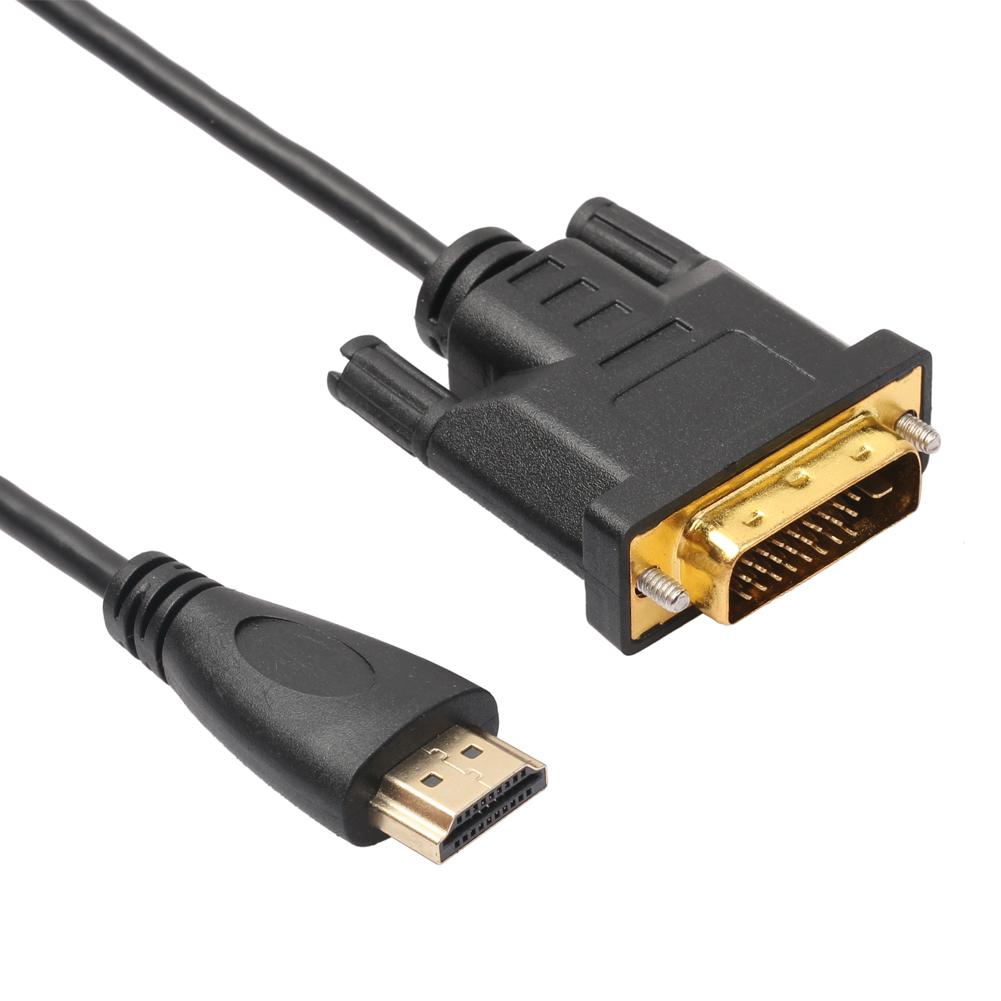 HDMI-compatible to DVI-D 24+1 Pin Monitor Display Adapter Cable Male/Male Gold HD HDTV, 501 Original
HDMI-compatible to DVI-D 24+1 Pin Monitor Display Adapter Cable Male/Male Gold HD HDTV, 501 Original