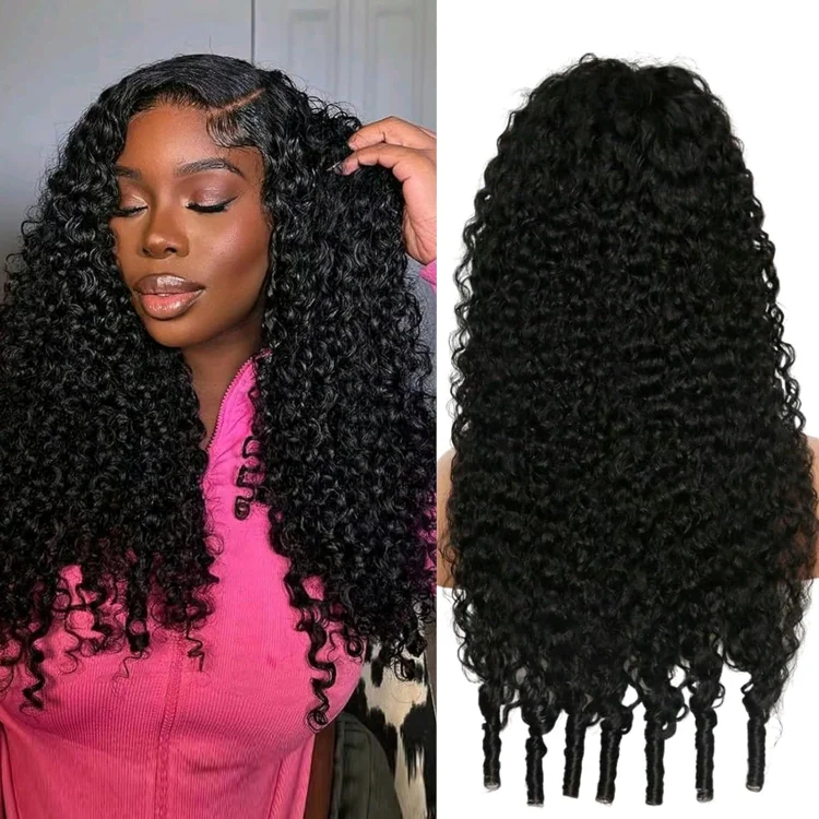 Burmese Curly Realistic Knotless 13x4 Lace Front Wig