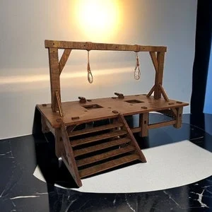 pornhint Pornhint Handmade 1:6 or 12 Scale Ancient time instrument of torture "Gallow",Miniature hangmanÕs noose,Punishment furniture,Figure model furniture