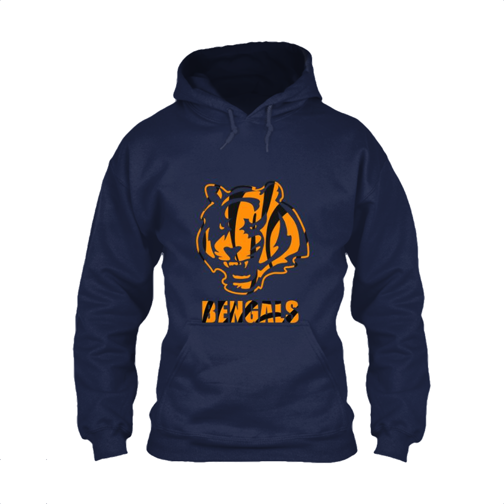 Hunter Cincinnati Bengals Hoodie Sweatshirt | PupRWear Dog Boutique