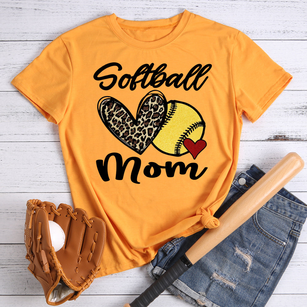 Softball mom T-Shirt Tee -01533-Guru-buzz