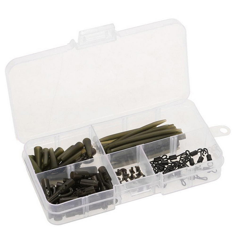 60pcs Fishing Q Shaped Swivels Sleeves Lead Clips with Tail Fishing Tackle, 501 Original
60pcs Fishing Q Shaped Swivels Sleeves Lead Clips with Tail Fishing Tackle, 501 Original