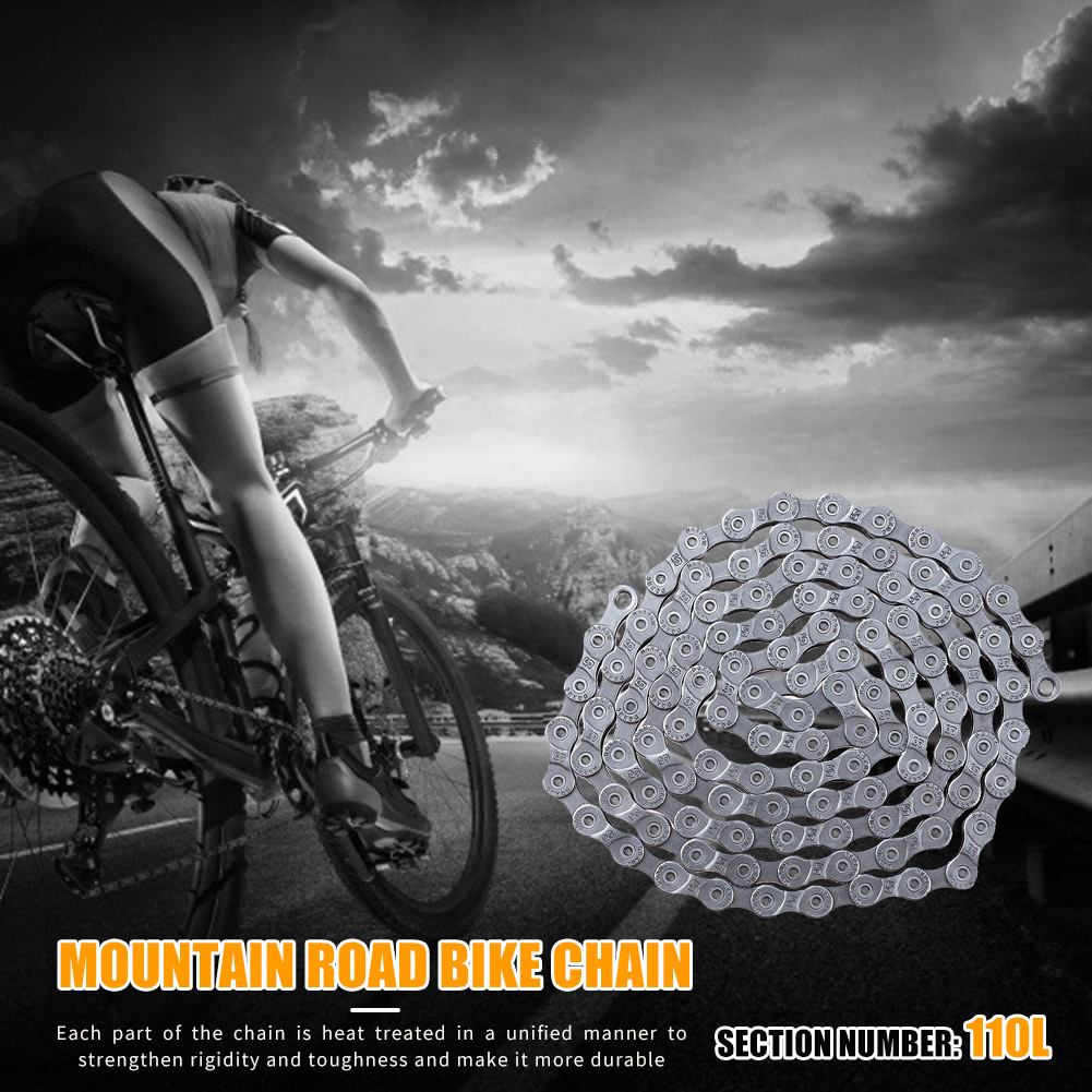 Mountain Road Bike Steel Chain Bicycle 110 Links Chains with Magic Buckle, 10s, 501 Original
Mountain Road Bike Steel Chain Bicycle 110 Links Chains with Magic Buckle, 10s, 501 Original