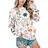 Women Casual Leopard Print Sweatshirt Crew Neck Long Sleeve Top Pullover Loose Trendy Clothes Autumn Winter 2025 Tops Hoodies