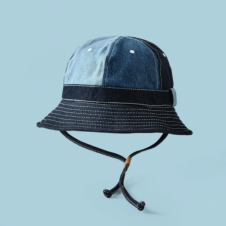 All-Match Sunshade Vintage Denim Fisherman Hat