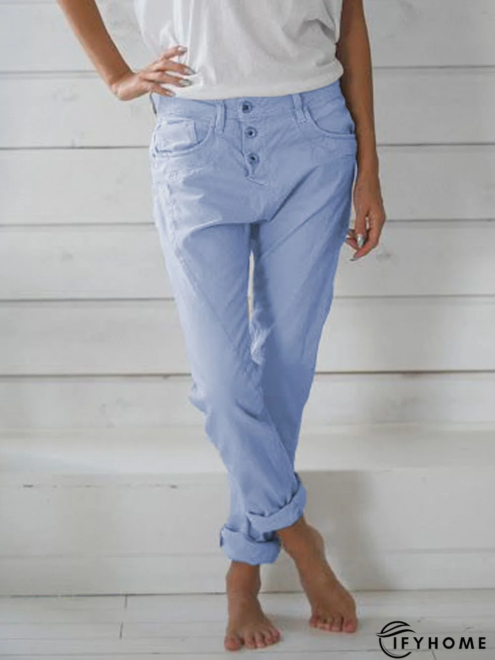 Cotton Casual Fit Pants | IFYHOME