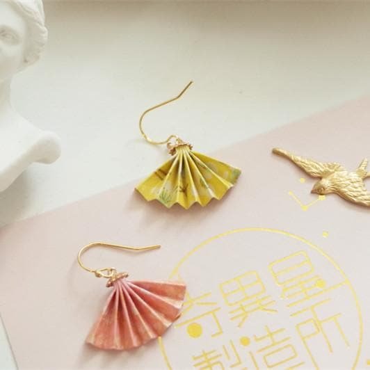 6 Colors Harajuku Fan Earrings SP13756