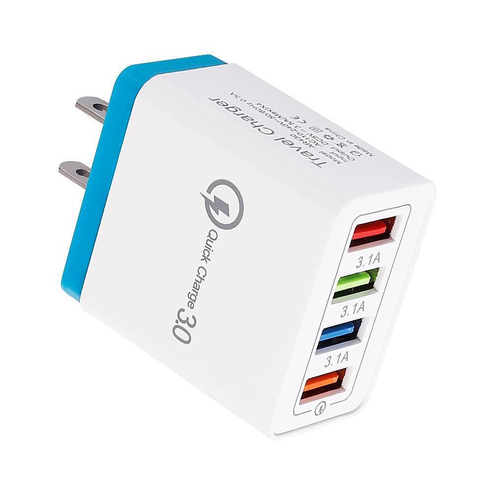 4 USB Travel Charger 3A Fast Charging Charger US Plug Adapter(Sky Blue)5PCS, 501 Original
4 USB Travel Charger 3A Fast Charging Charger US Plug Adapter(Sky Blue)5PCS, 501 Original