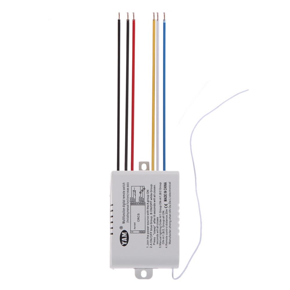 3 Way Port ON/OFF 220V Lamp Light Digital Wireless Remote Control Switch, 501 Original
3 Way Port ON/OFF 220V Lamp Light Digital Wireless Remote Control Switch, 501 Original