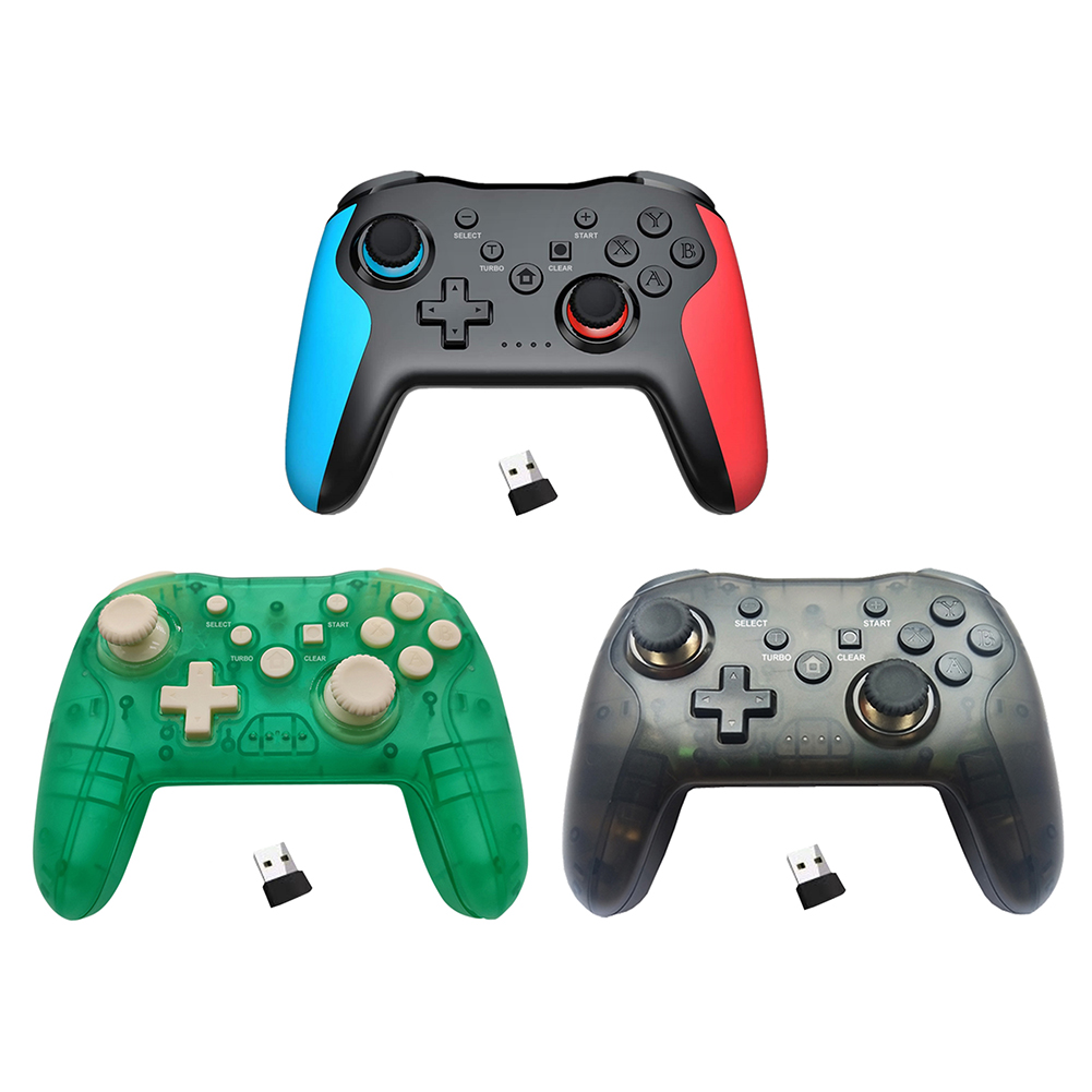 2.4G Gamepad for Switch PS3 PC Wireless Bluetooth-compatible Controller, Transparent black, 501 Original
2.4G Gamepad for Switch PS3 PC Wireless Bluetooth-compatible Controller, Transparent black, 501 Original