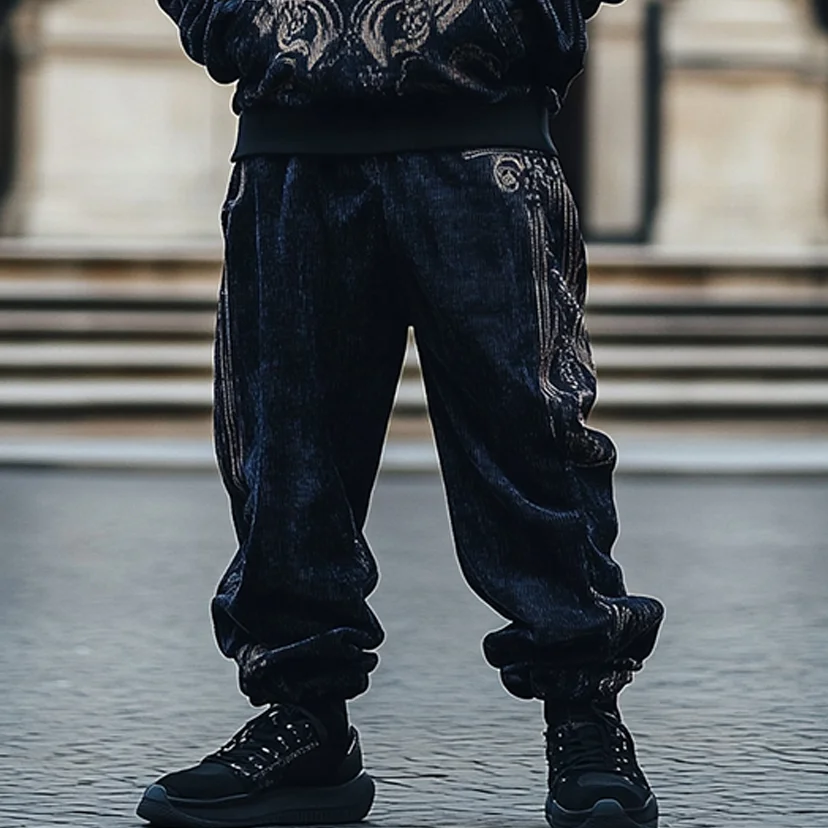 Velvet Baroque Hoodie Two Piece Suit-inspireuse