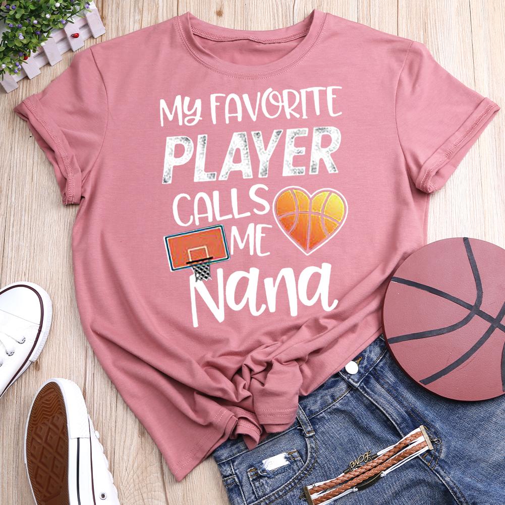 Nana Basketball Round Neck T-shirt-01043-Guru-buzz