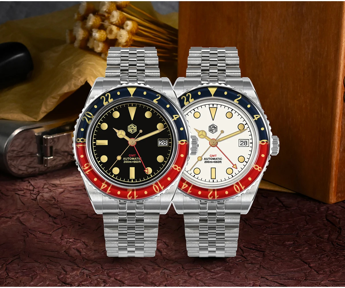 Tribute to the golden age of aviation - San Martin Vintage NH34 GMT Watch SN005-B1San Martin Watch San Martin Official Authorized StoreSan Martin Watches
