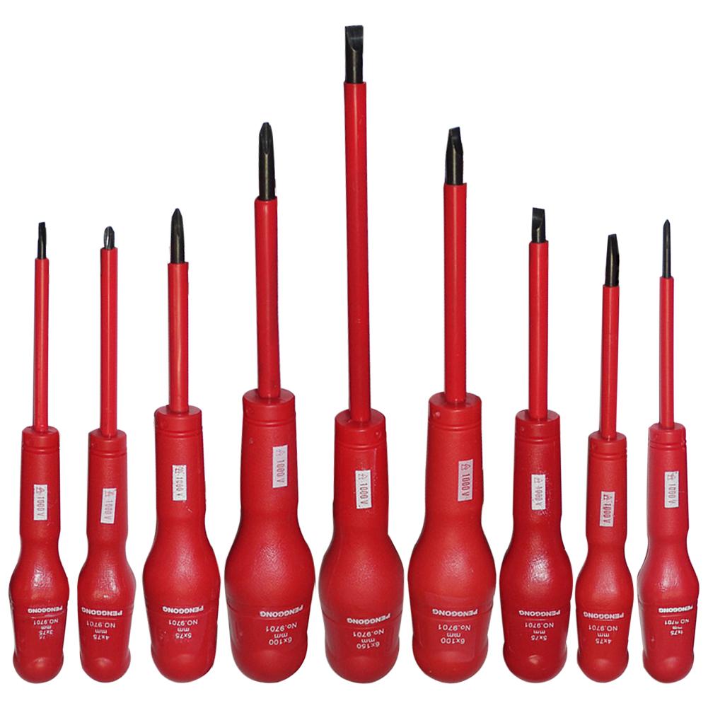 9pcs Manual Insulation Phillips Slotted Screwdriver Set Maintenance Tool, 501 Original
9pcs Manual Insulation Phillips Slotted Screwdriver Set Maintenance Tool, 501 Original