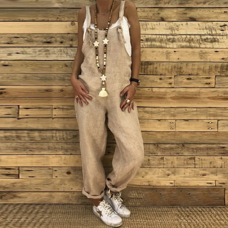 Casual Loose Suspender Jumpsuit