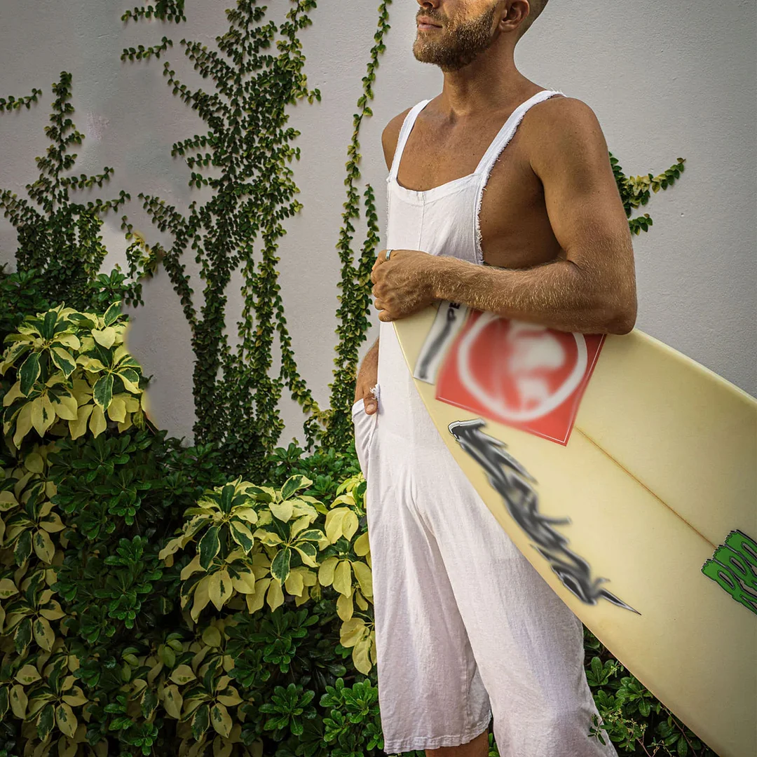 Men's Sleeveless Linen Jumpsuit-inspireuse