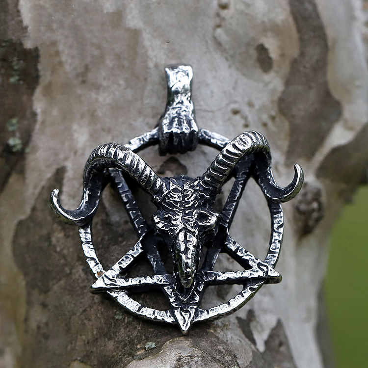 Gothic Goat Stainless Steel Necklace
