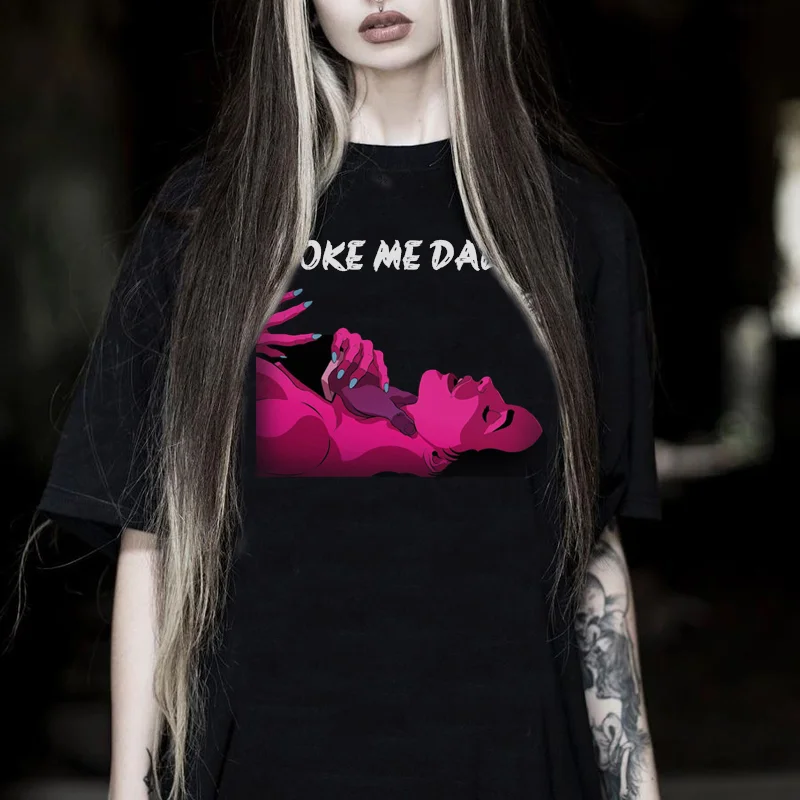 Choke Me Daddy Sexual Masochism Printed Women's T-shirt -  